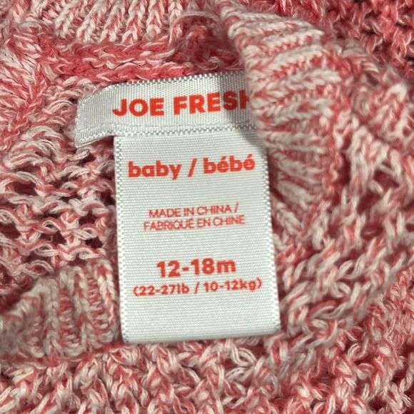 4/$20 Joe Fresh  Pink Knitted Sweater - Picture 4 of 4